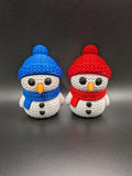 Crocheted Snowman 3D Printed Winter Seasonal Decor