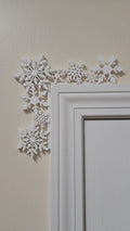 Winter Snowflake Door Corner Wall Decor 3D Printed Holiday Decoration