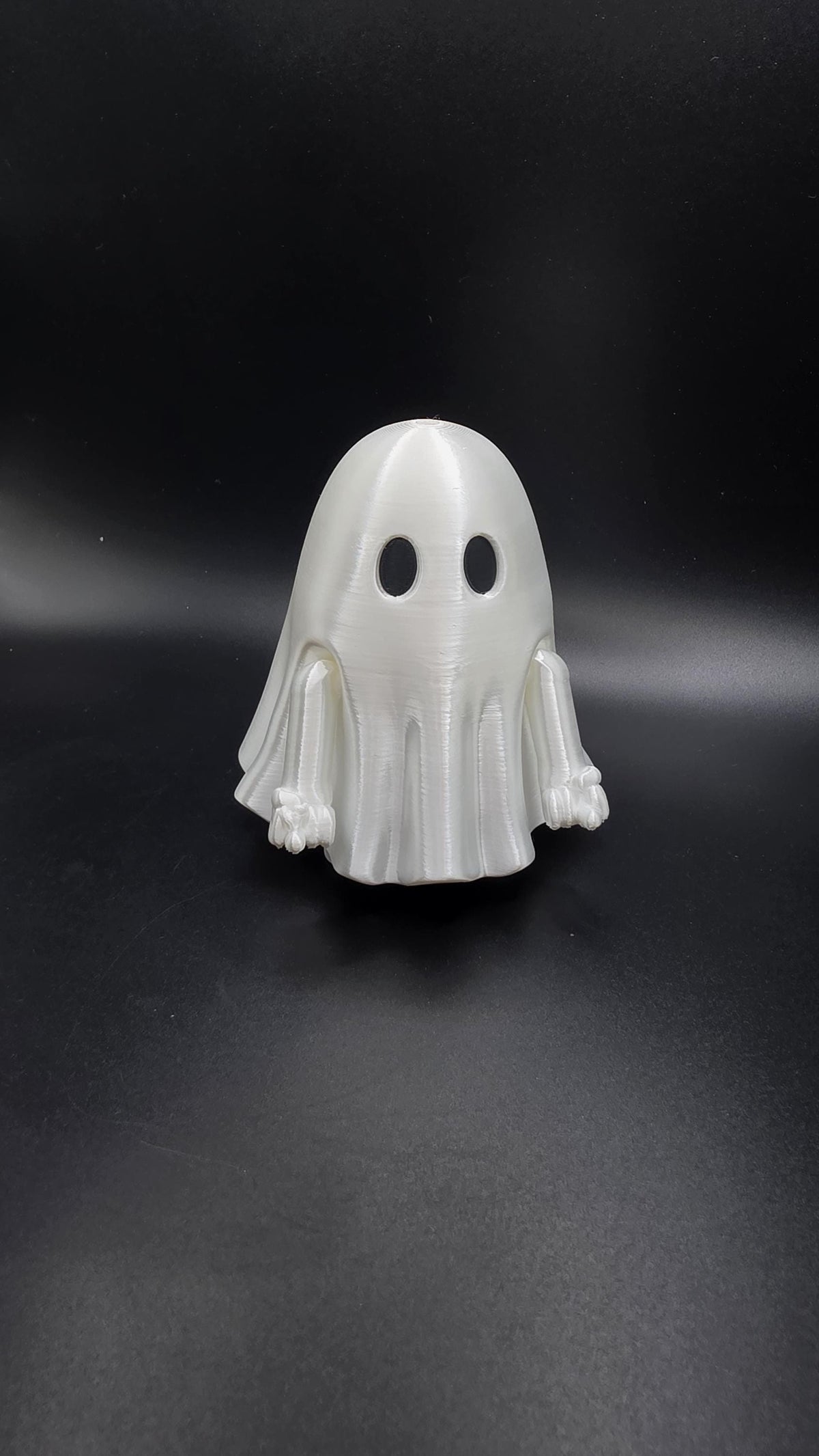 3D Printed Moody Middle Finger Ghost Interactive Fidget, Adult Humor Halloween Gag Gift