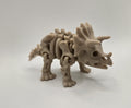 Triceratops Skeleton Articulated Fidget 3D Printed Toy Flexi Standing Figurine