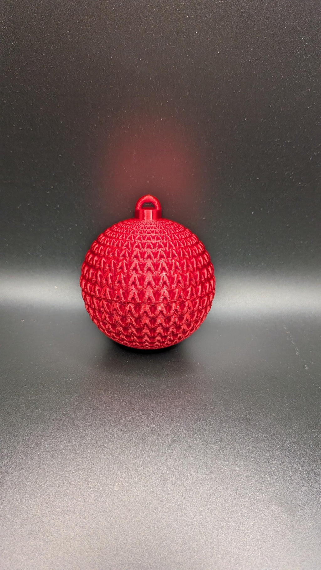 Knit-Style Fillable Ornament – Holiday Gift Box 3D Printed Keepsake for Hidden Surprises or Christmas Surprise Engagement
