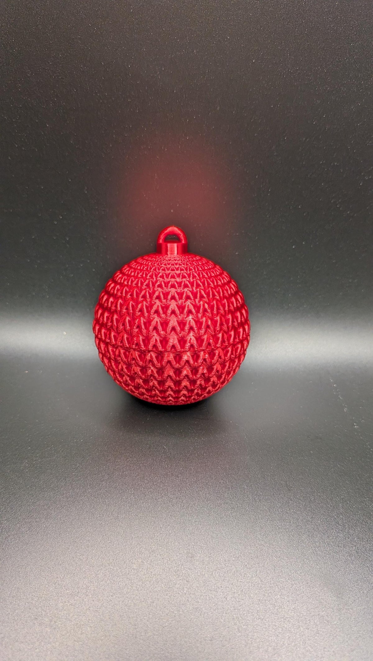 Knit-Style Fillable Ornament – Holiday Gift Box 3D Printed Keepsake for Hidden Surprises or Christmas Surprise Engagement