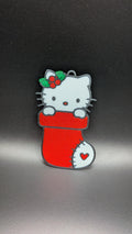 Hello Kitty Christmas Ornament, 3D printed Stocking