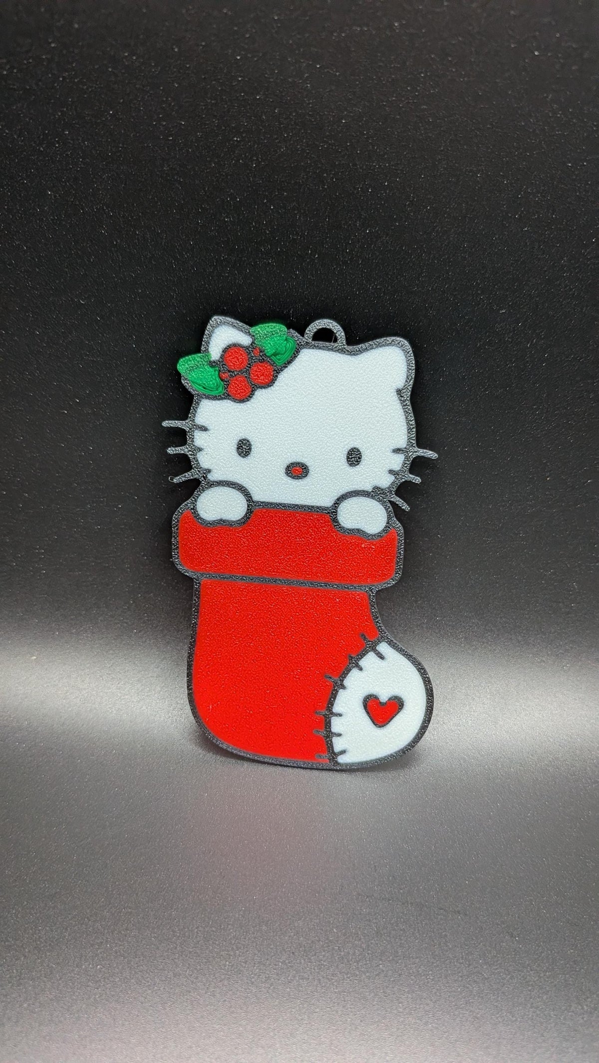 Hello Kitty Christmas Ornament, 3D printed Stocking