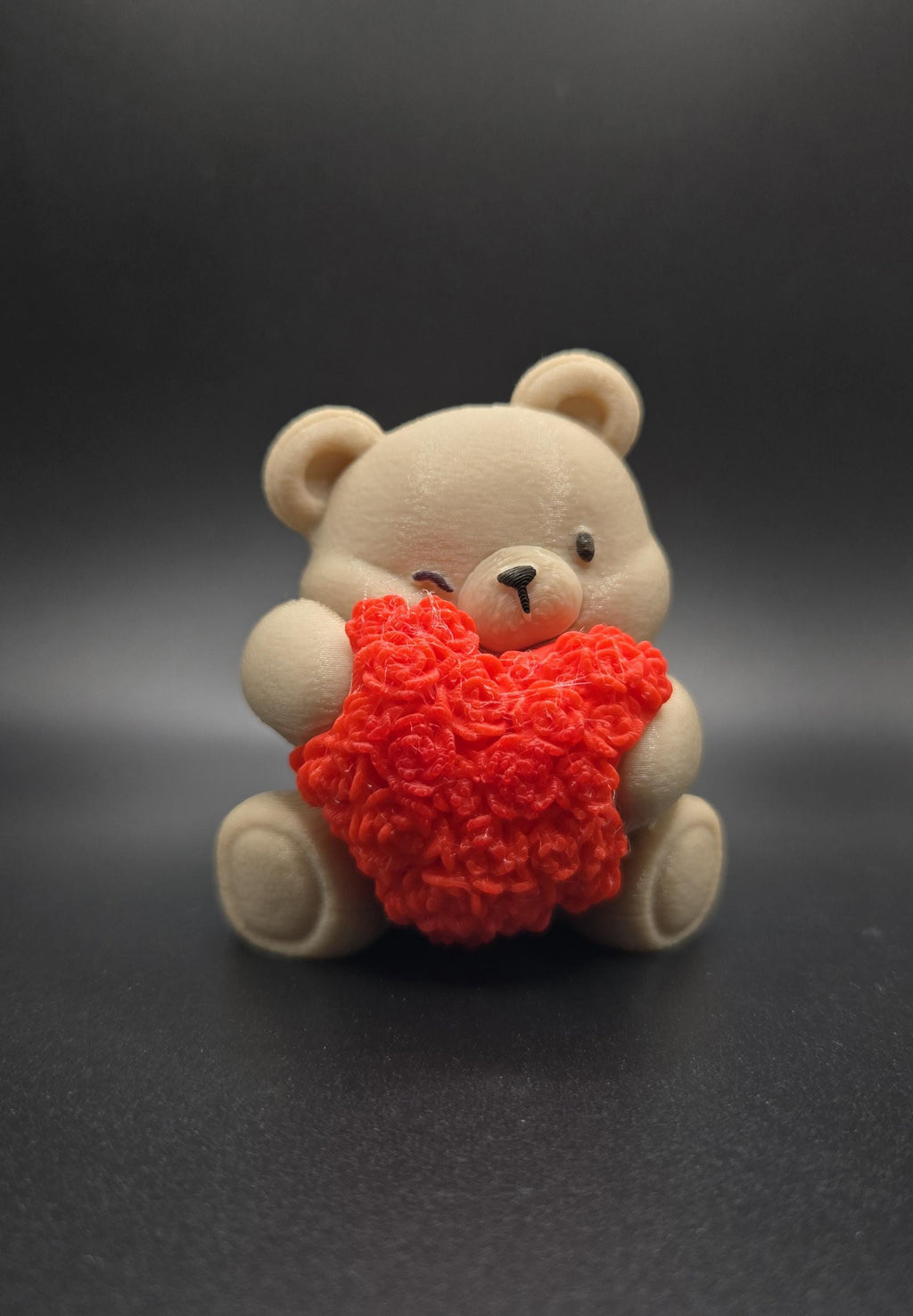 3D Printed Valentine Bear Keychain – Cupid Teddy Decor
