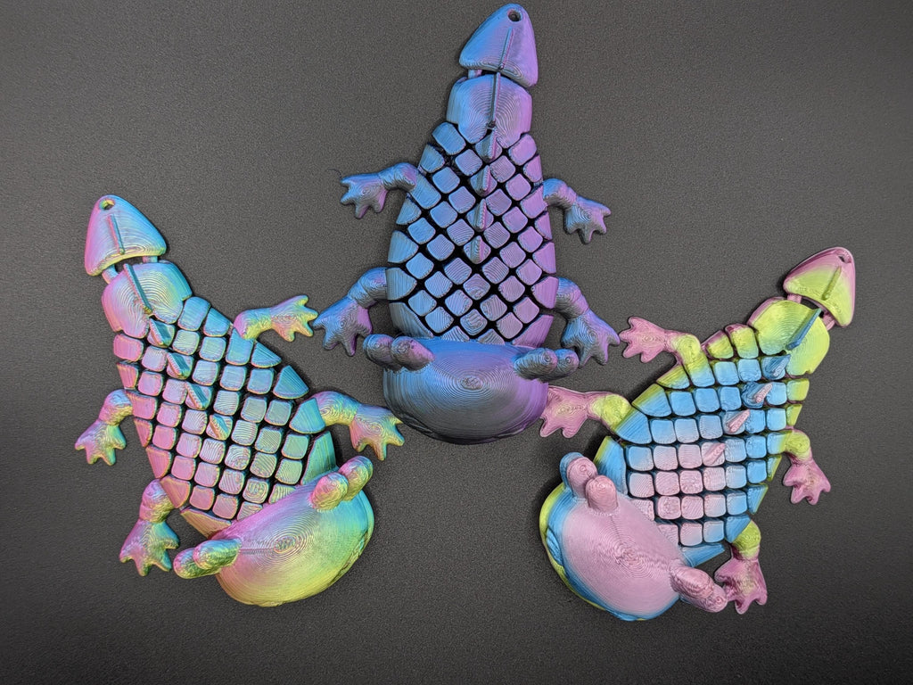 Axolotl Color Shifting Articulated Fidget Toy 3D Printed Keychain