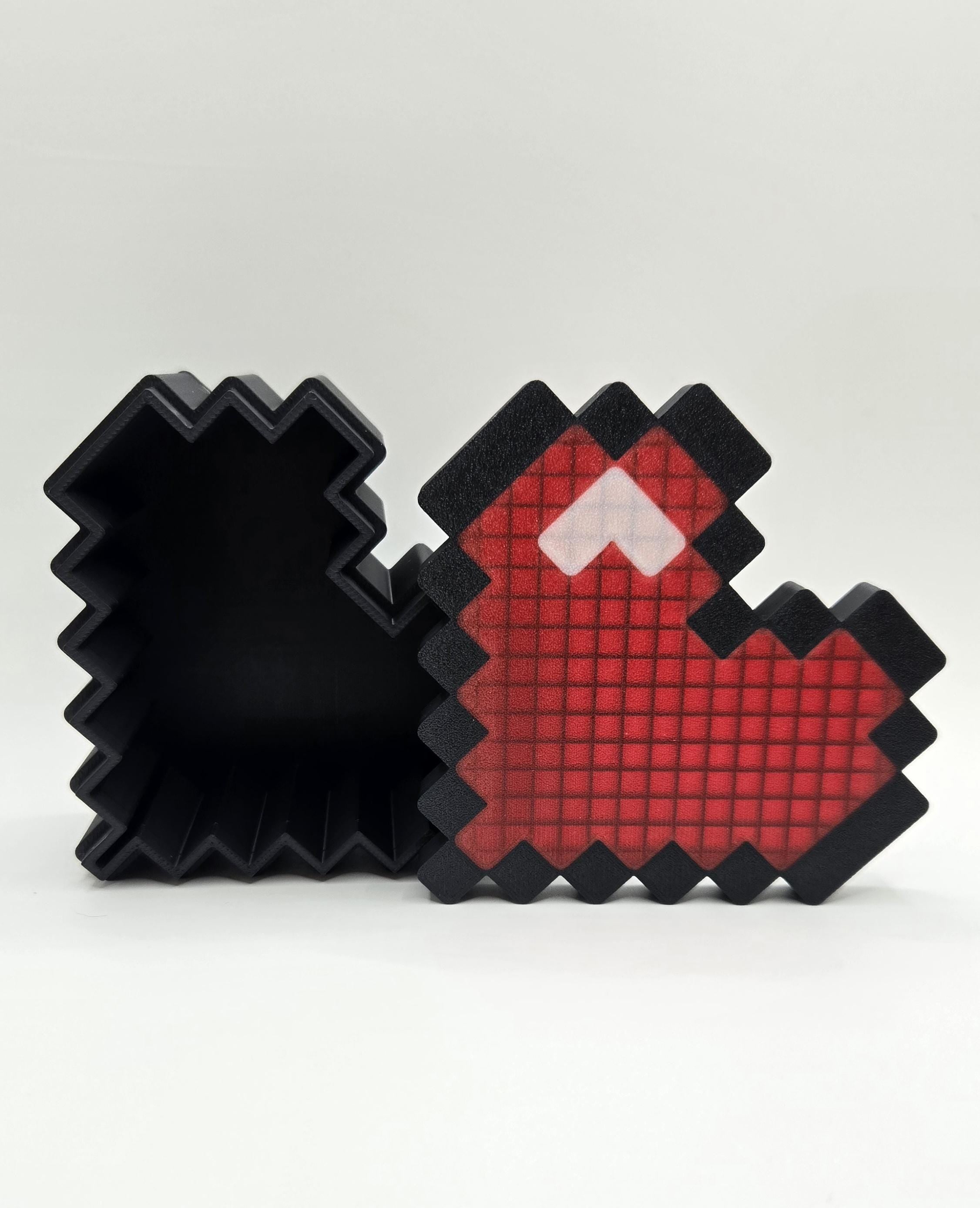 3D Printed Pixel Heart Trinket Box | Valentine’s Day Gift | Romantic Home Decor | Anniversary Gift