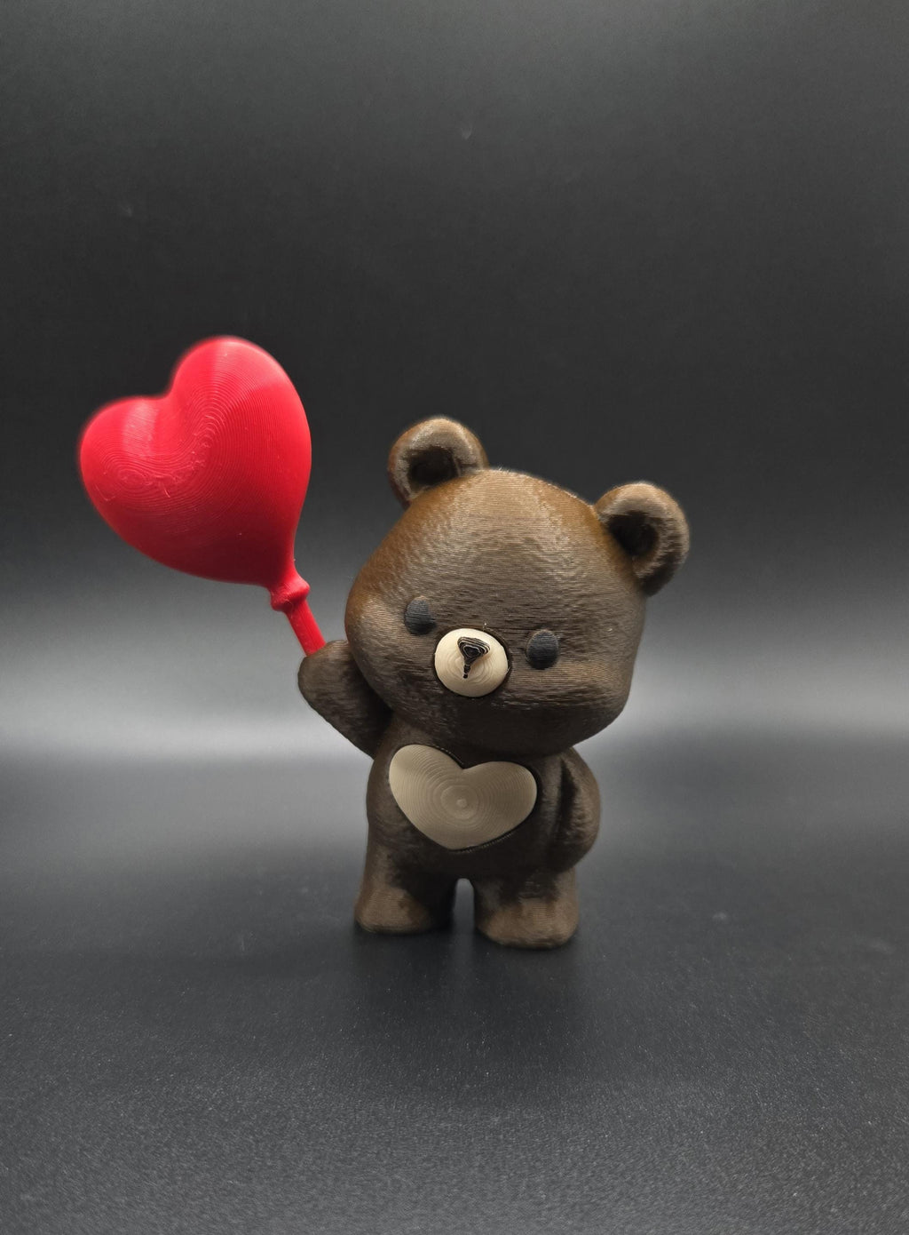 3D Printed Valentine Bear Keychain – Cupid Teddy Decor