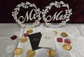 3D Printed Personalized Couple Wedding Signs | Mr | Mrs | Chair Signs for Brides And Grooms