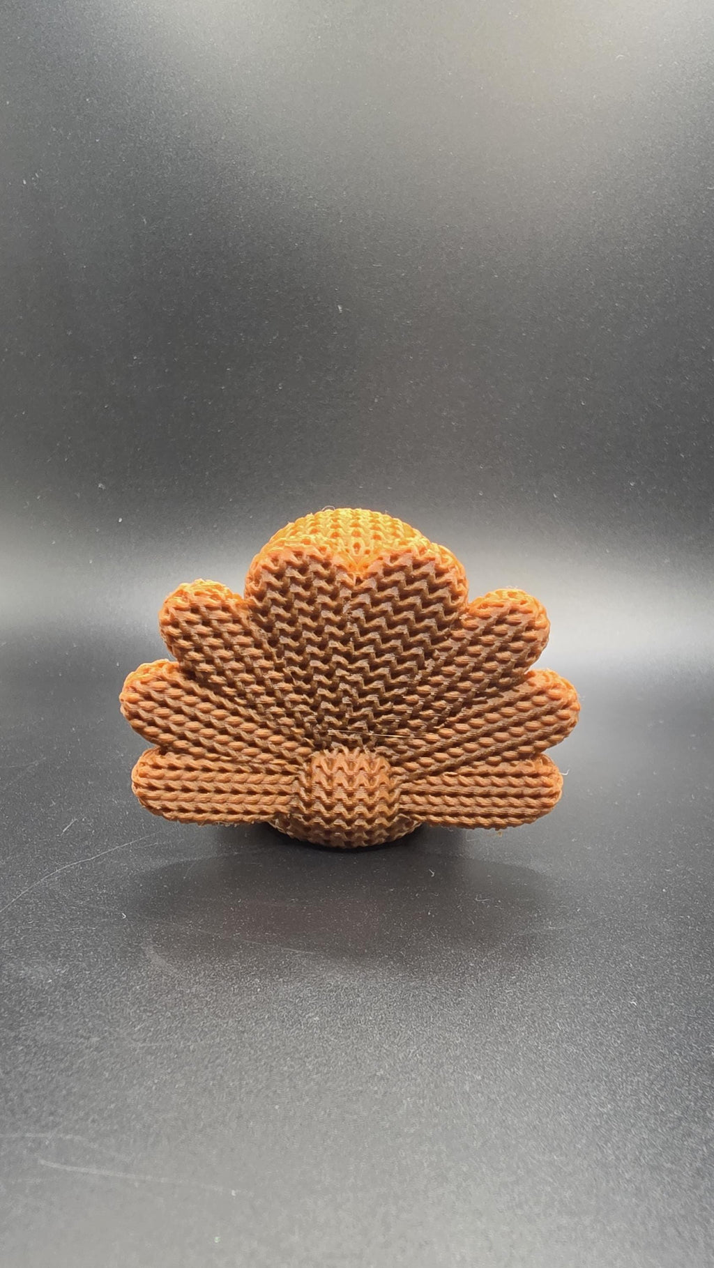 3D Printed Crotchet Turkey Miniature Figurine Desk Knitted Decor