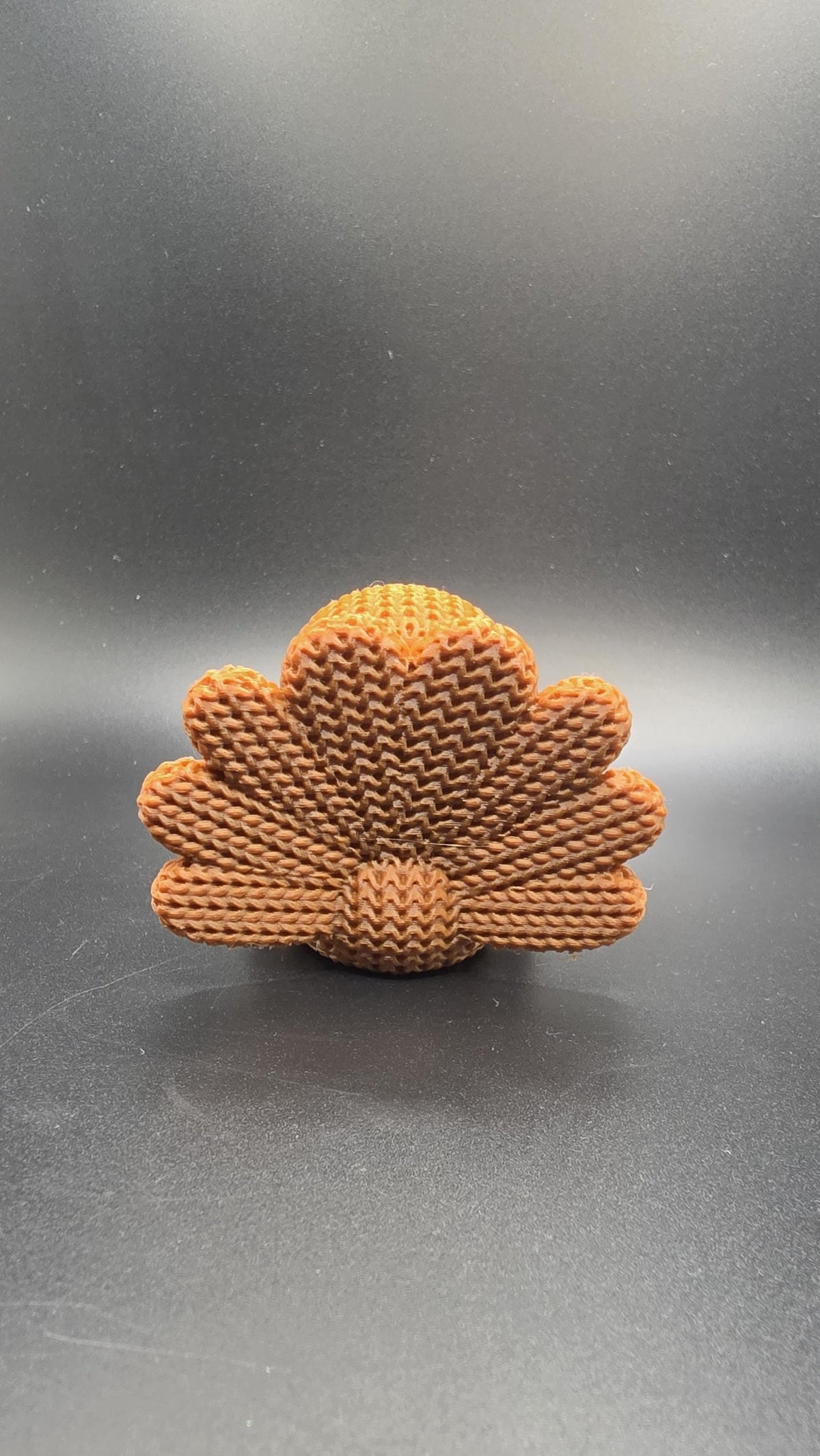 3D Printed Crotchet Turkey Miniature Figurine Desk Knitted Decor