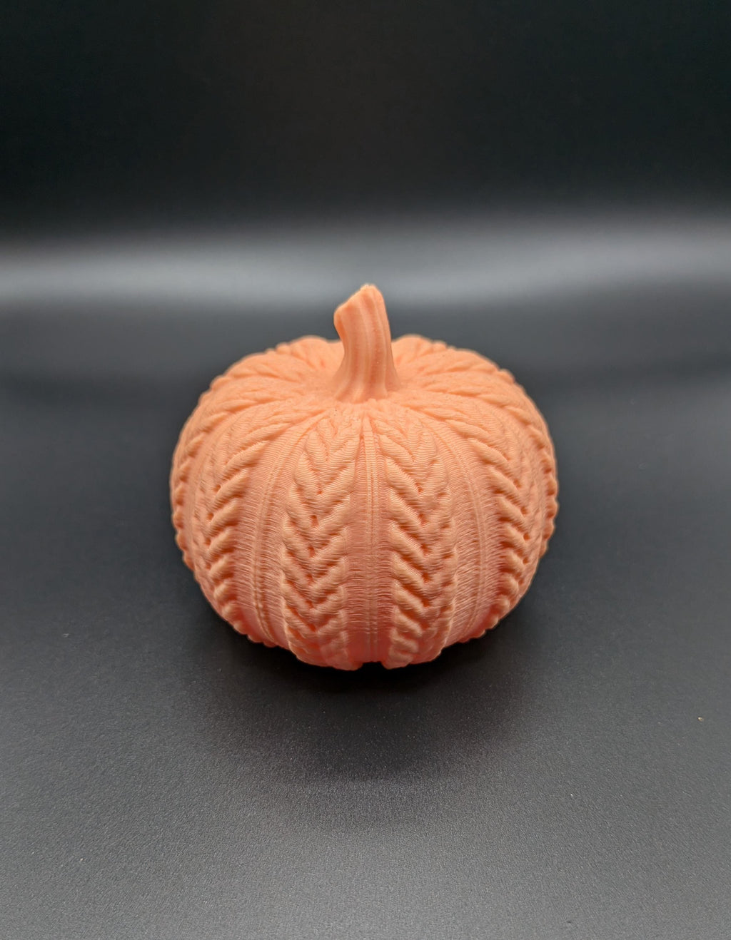 Fall Crocheted Pumpkin 3D Printed Autumn Seasonal Decor