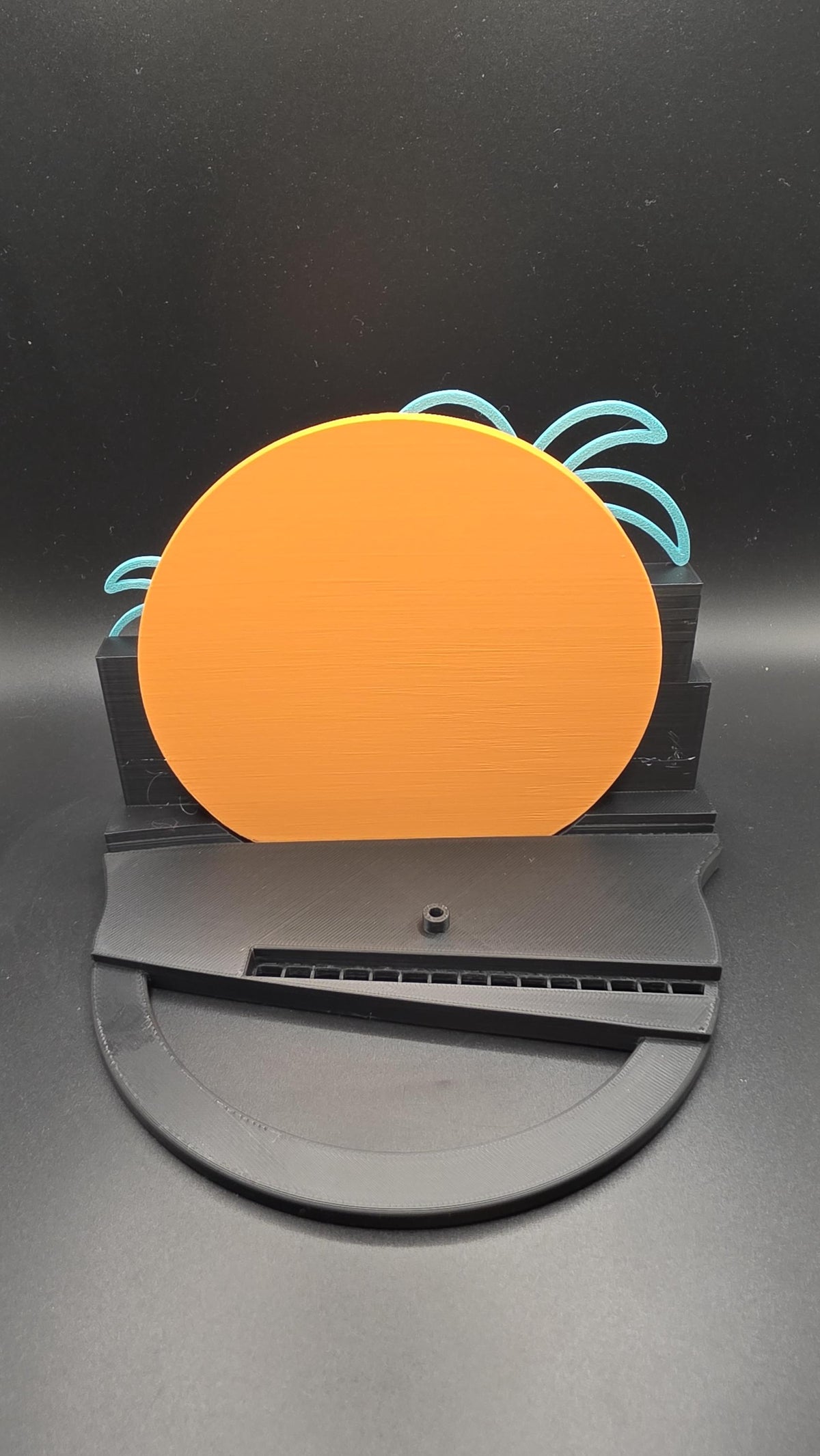 PS5 Slim Stand | Miami Vice Gaming Stand | 3D Printed PlayStation 5 Slim Vertical Stand | Retro Neon Gamer Decor | PS5 Accessory