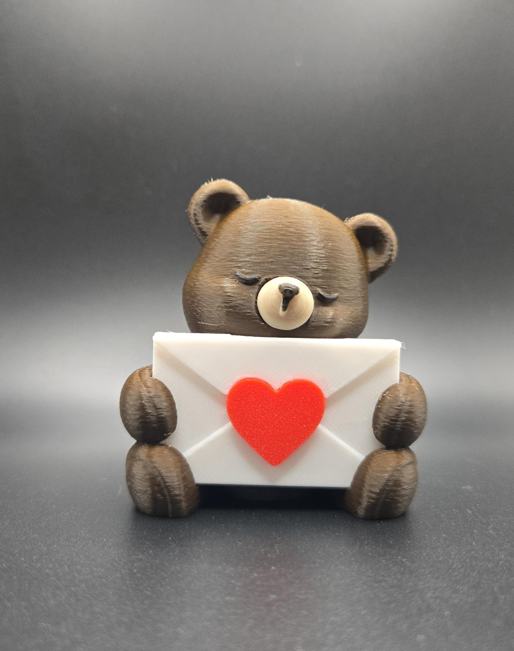 3D Printed Valentine Bear Keychain – Cupid Teddy Decor