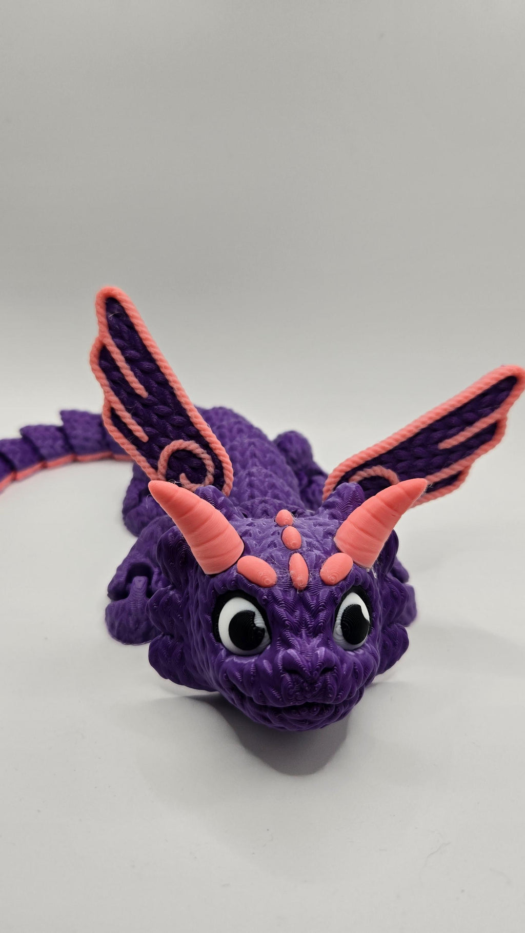 Crochet Style Cartoon Dragon Articulated Fidget 3D Printed Toy