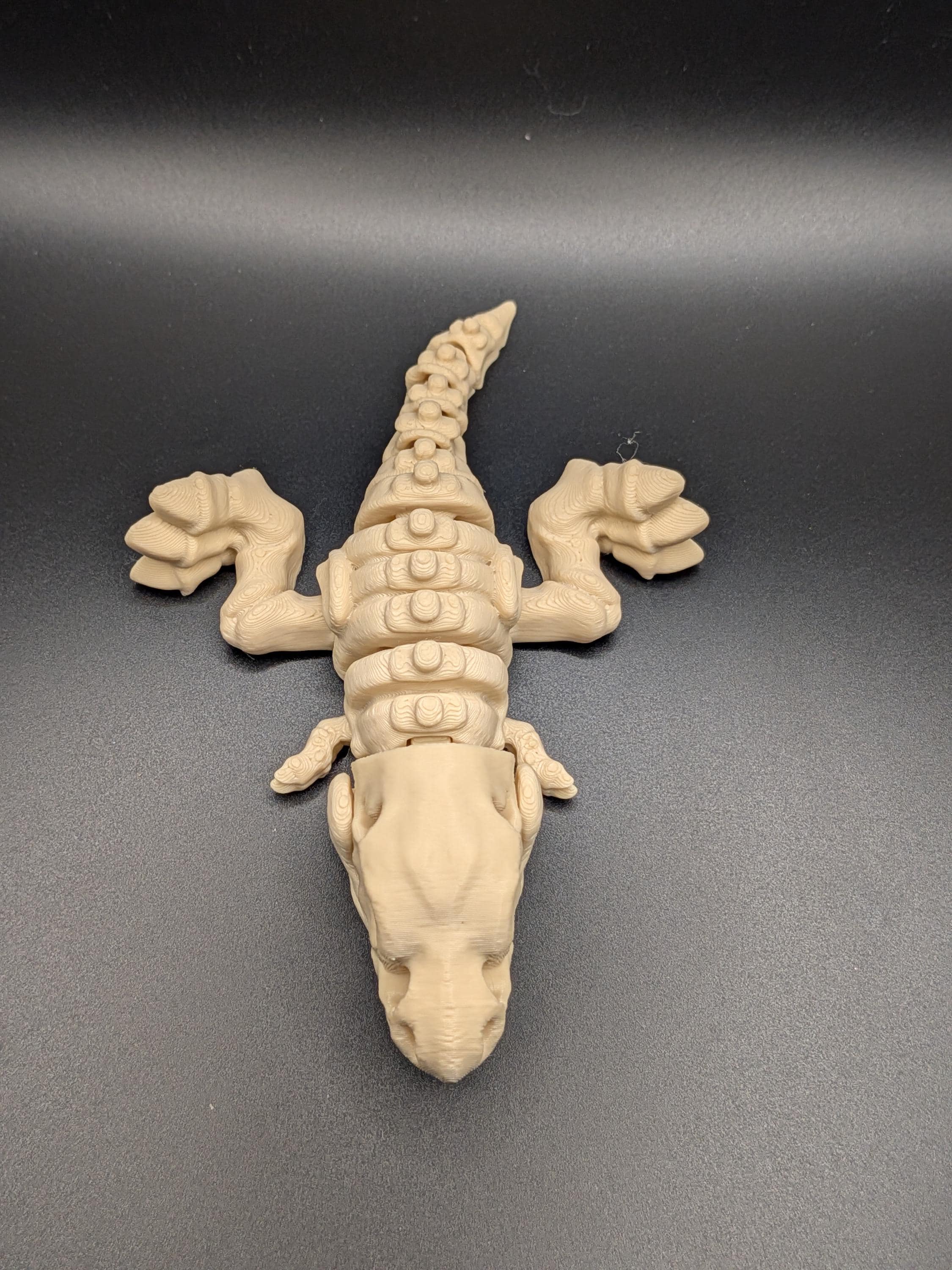 Tyrannosaurus Rex Skeleton Articulated Fidget 3D Printed T-Rex Toy Flexi Standing Figurine