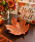 Fall Leaves Trinket Dish 3D Printed Decor Key holder