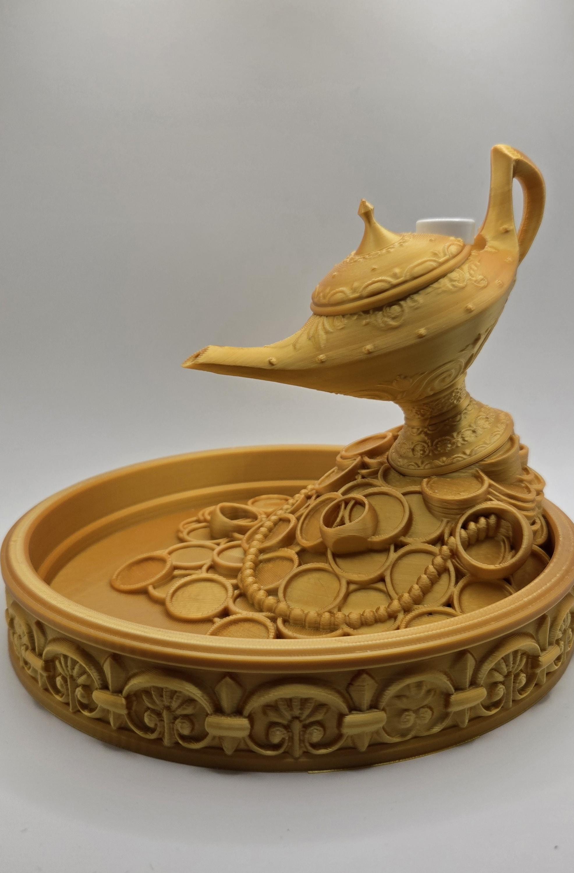 Magic Genie Lamp Backflow Burner 3D Printed Incense Waterfall