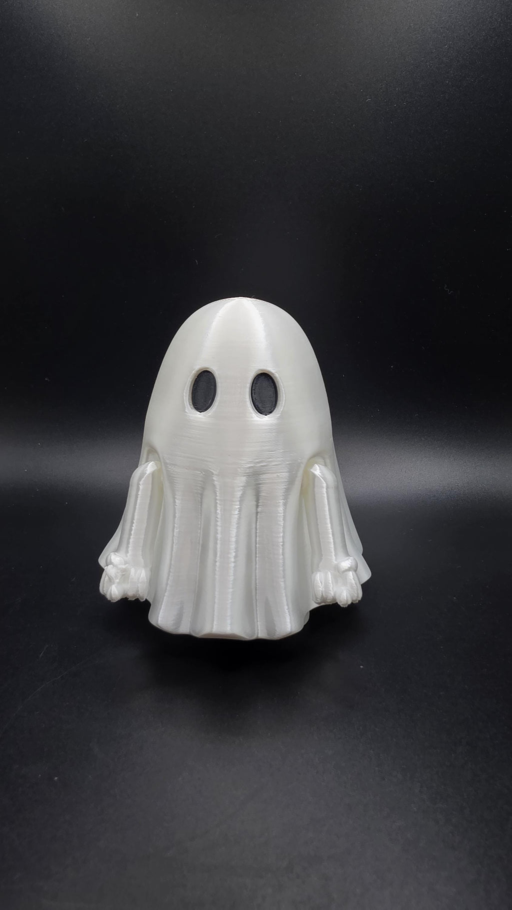 3D Printed Moody Middle Finger Ghost Interactive Fidget, Adult Humor Halloween Gag Gift