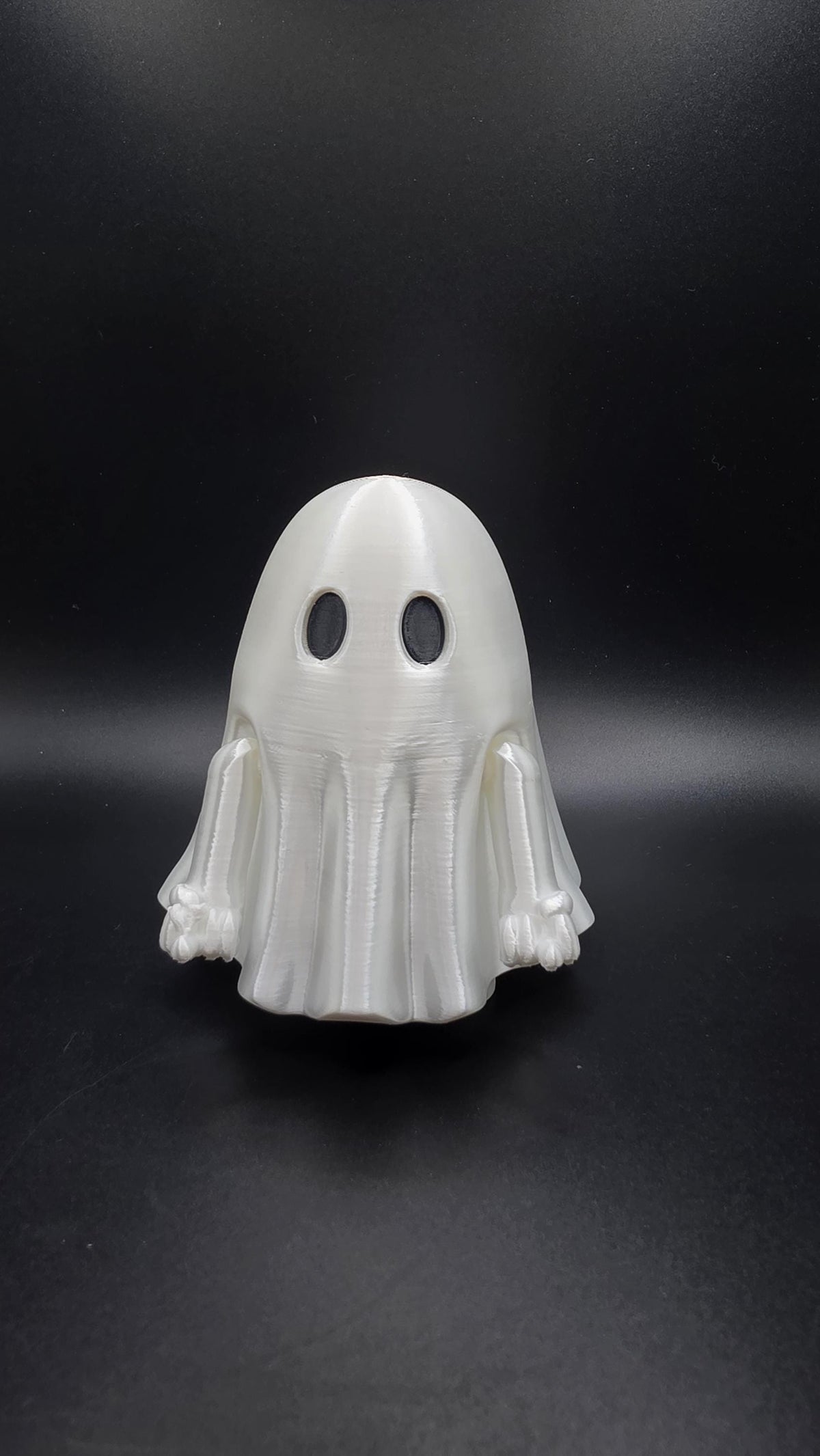 3D Printed Moody Middle Finger Ghost Interactive Fidget, Adult Humor Halloween Gag Gift