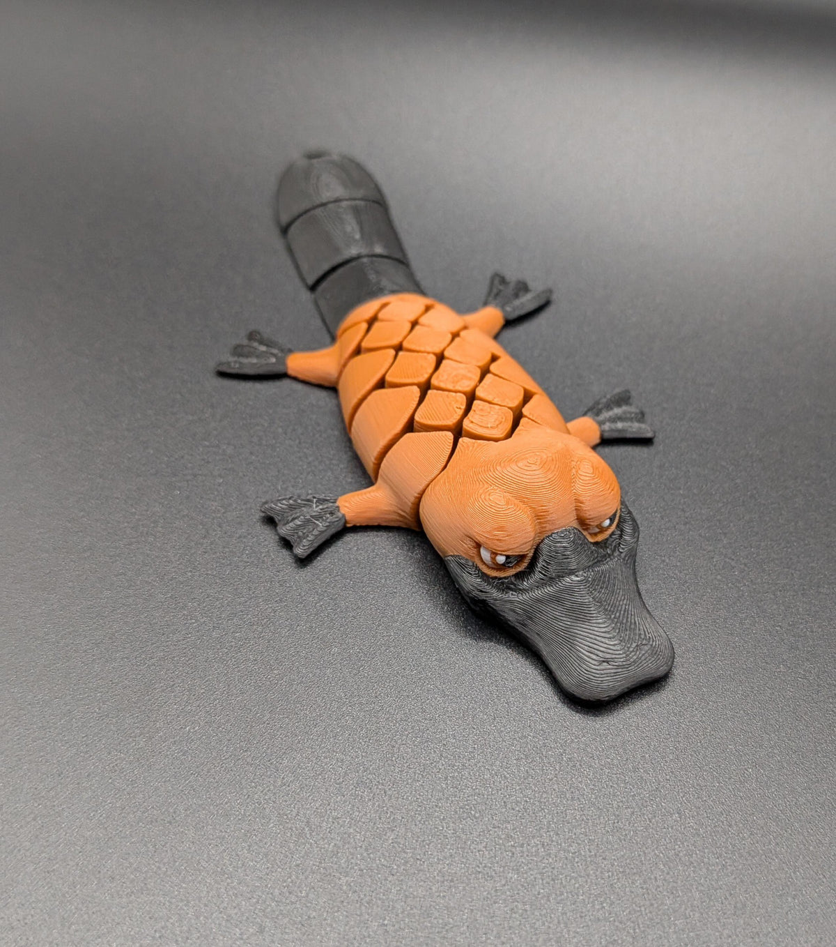 Platypus Articulated Fidget Toy 3D Printed Keychain