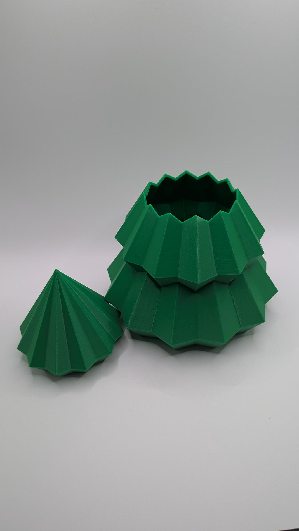 Christmas Tree Holiday Treat Jar, 3D Printed Candy or Cookie Dish