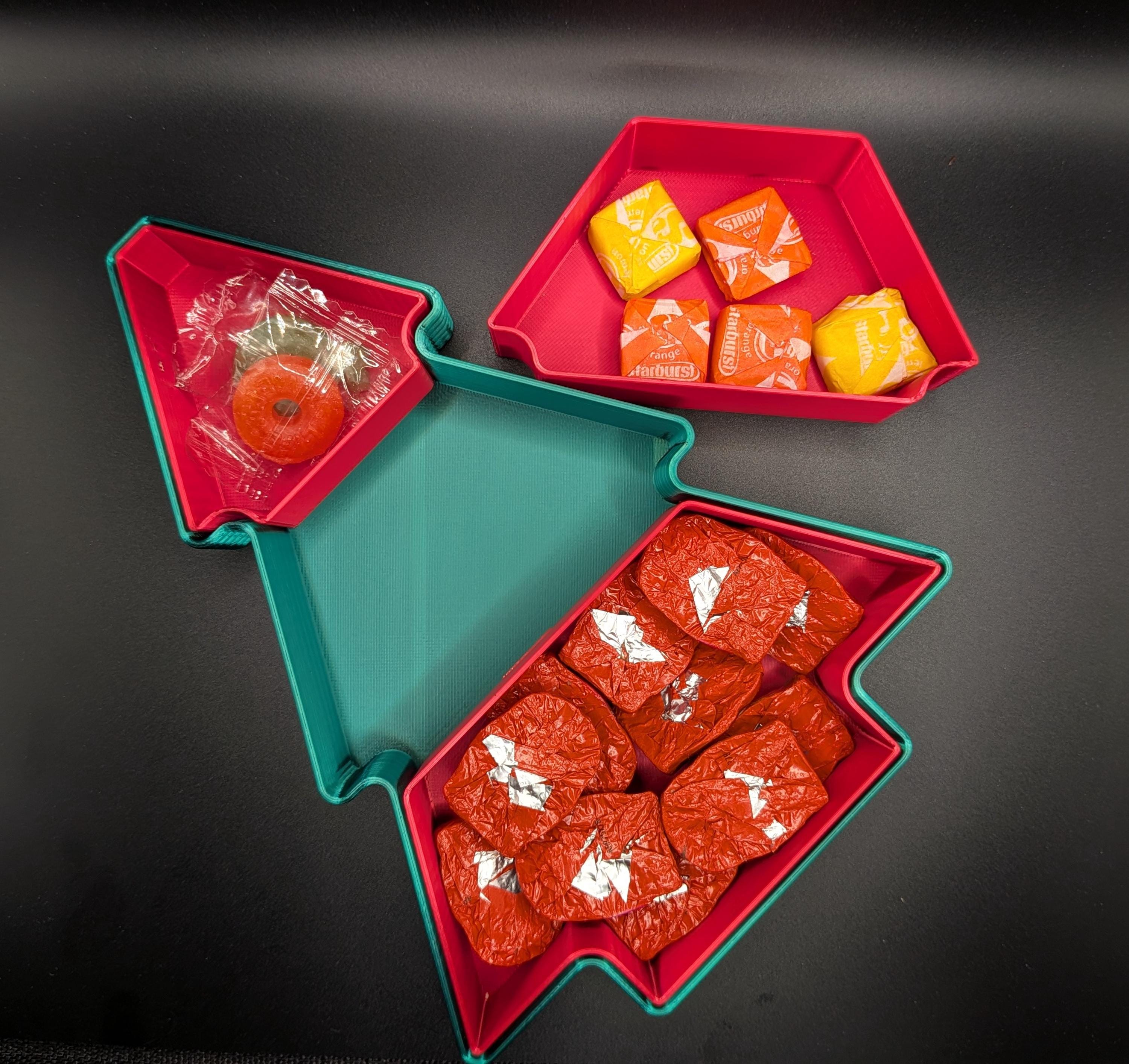 Christmas Tree Holiday Treat Dish, 3D Printed Candy Dish