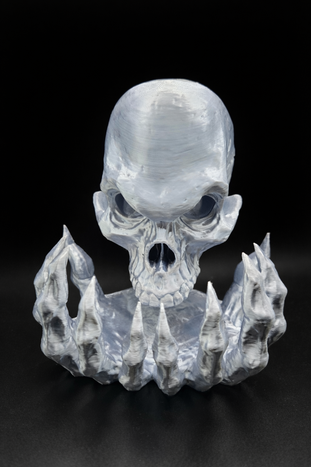 Skull Backflow Incense Burner – 3D Printed Skeleton | Gothic Smoke Waterfall Holder