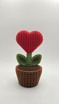 3D Printed Heart Flower – Knit Style Valentine's Day Gift
