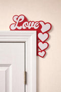 Love Hearts Door Corner Wall Decor 3D Printed Valentine's Day Window Holiday Decoration