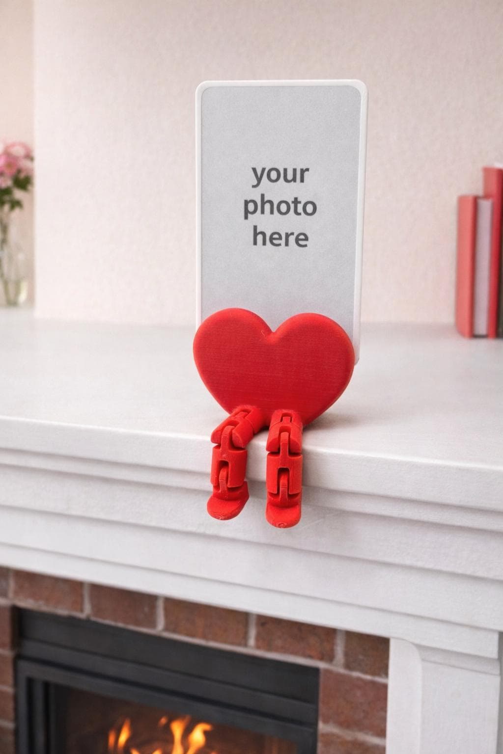 3D Printed Heart Photo Holder | Valentine's Day Picture Display