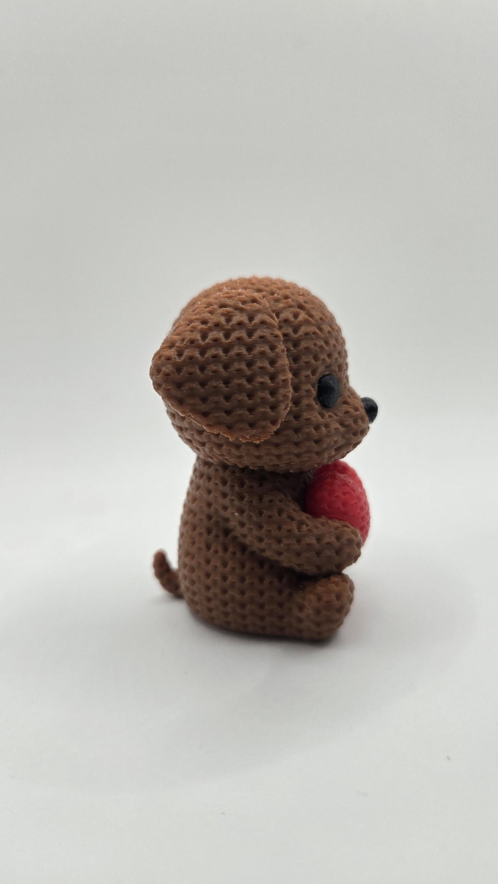 3D Printed Crochet-Style Puppy – Valentine's Day Dog Decor
