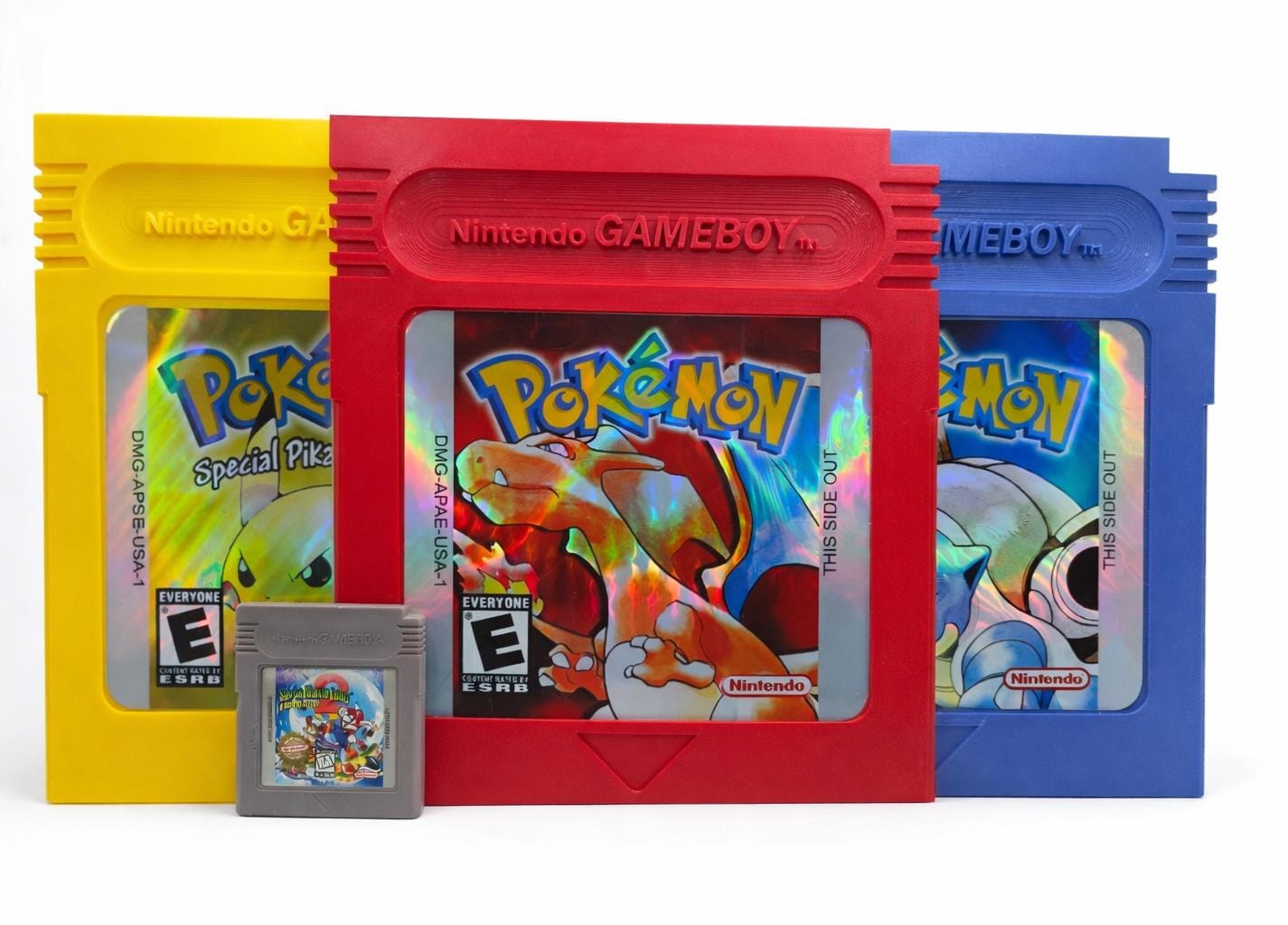 Jumbo Pokemon Cartridge Wall Art | Oversized Retro Arcade 3D Printed Decor