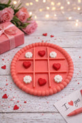 3D Printed Valentine Tic Tac Toe Game | Hearts & Flowers Board