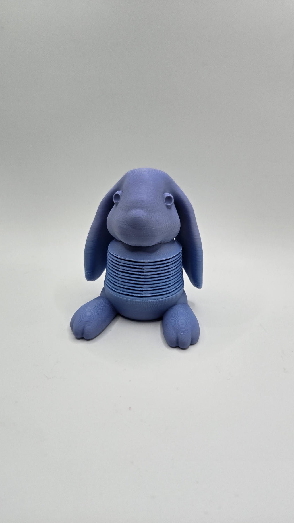 3D Printed Easter Bunny Slinky | Articulated Fidget Toy, Pastel Desk Decor