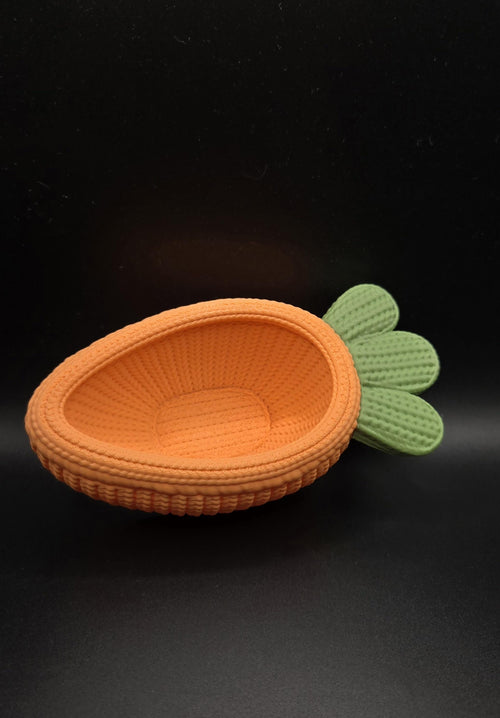 3D Printed Crochet Carrot Easter Bowl | Spring Candy Dish