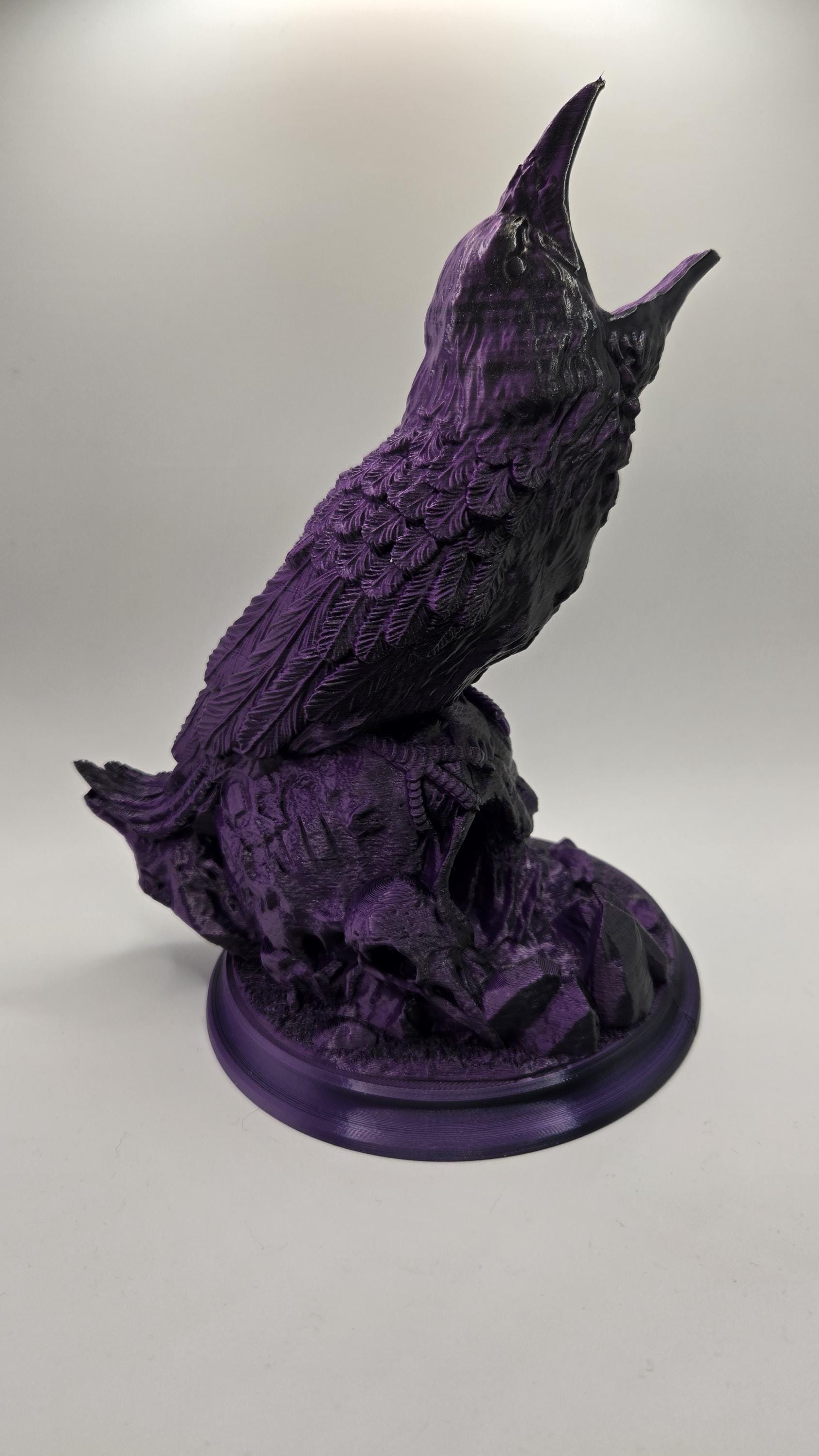 Raven's Feast Skull 3D Printed Dice Tower