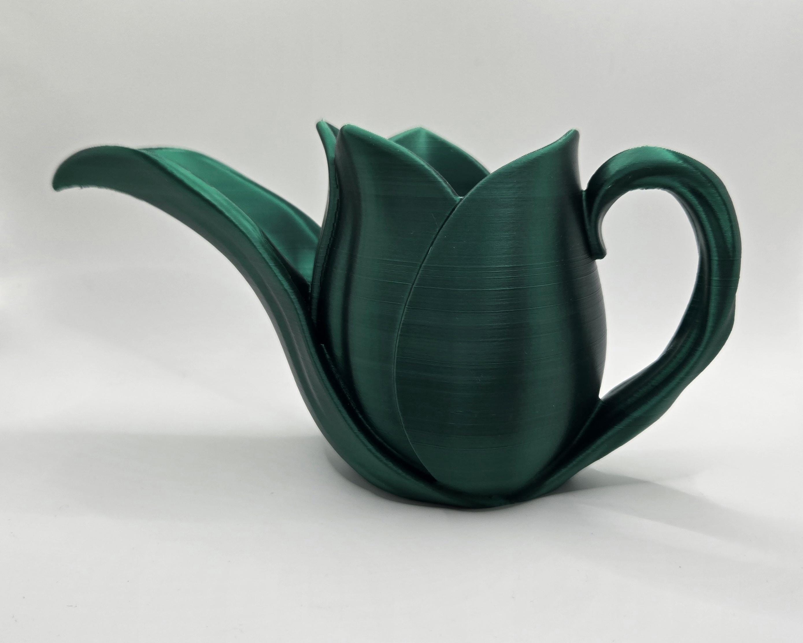 Blooming Tulip Watering Can | 3D Printed Flower Garden Accessory