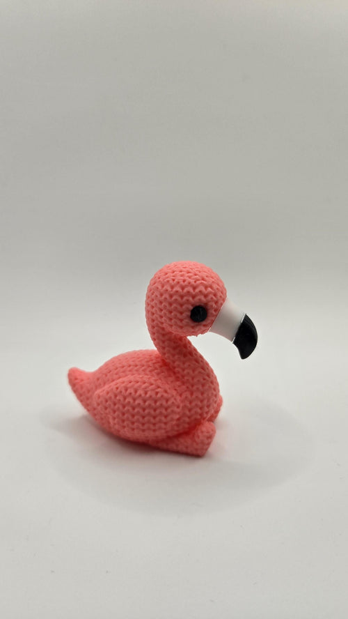3D Printed Crochet Style Flamingo | Knit Design Miniature