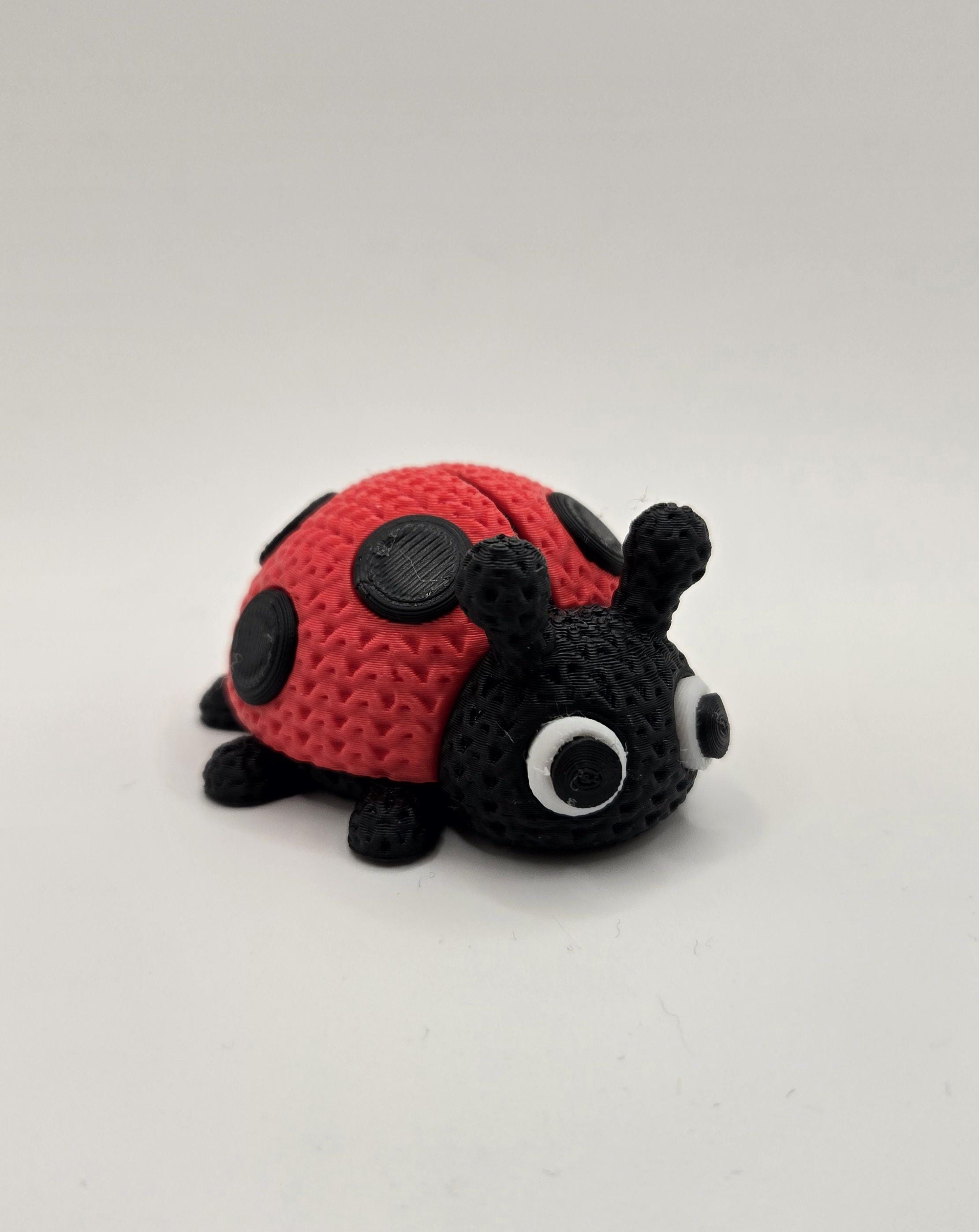 3D Printed Crochet Style Lucky Lady Bug