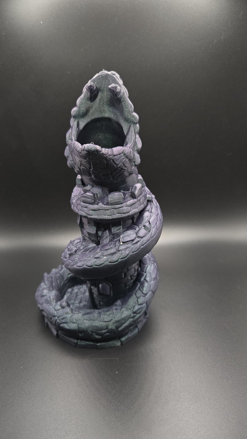 Basilisk Castle 3D Printed Snake Dice Tower