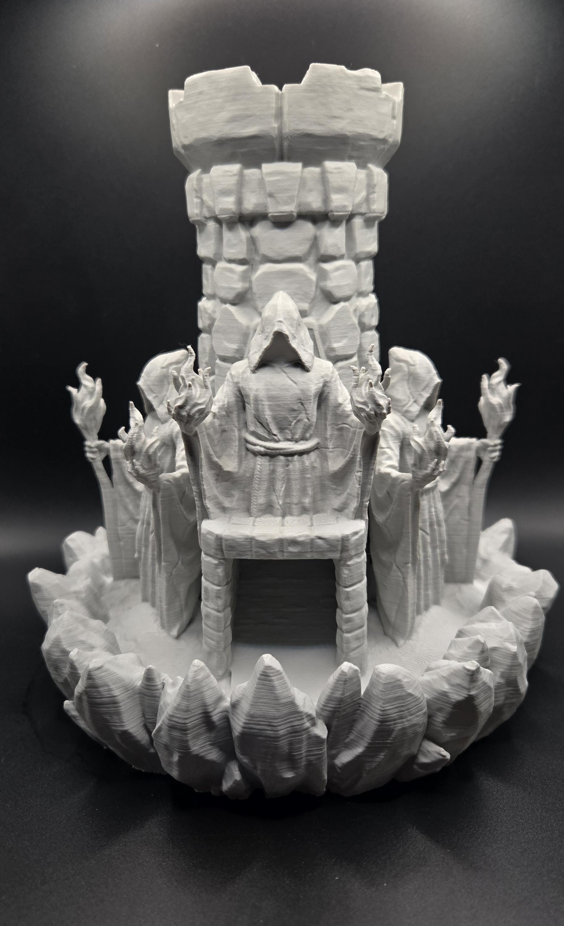 Castle Guardians 3D Printed Wizard Dice Tower