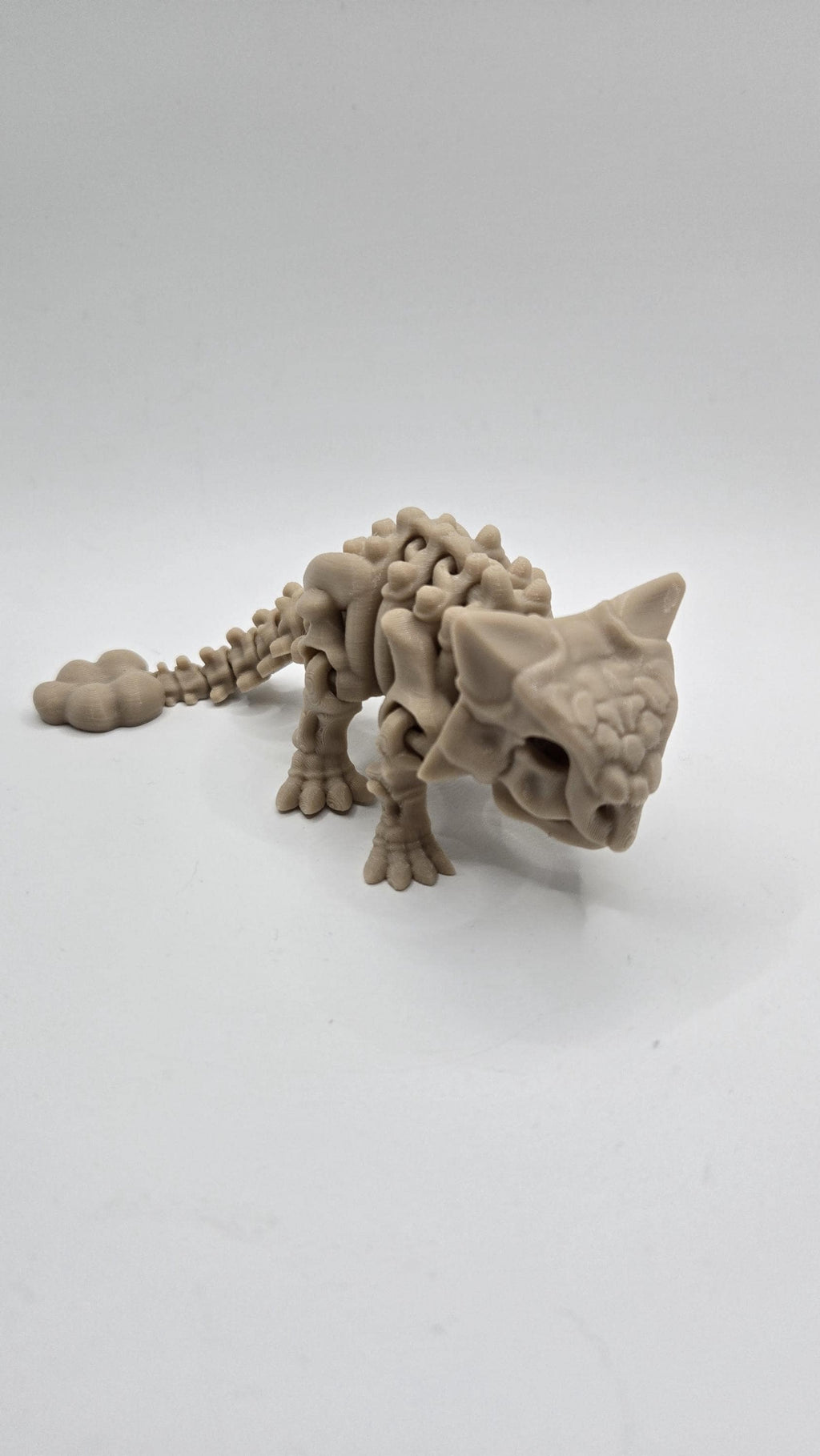 Ankylosaurus Skeleton Articulated Fidget 3D Printed Fossil Flexi Standing Figurine