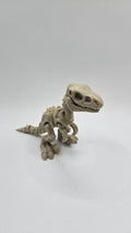 Velociraptor Skeleton Articulated Fidget 3D Printed Fossil Flexi Standing Figurine