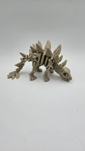 Stegosaurus Skeleton Articulated Fidget 3D Printed Fossil Flexi Standing Figurine