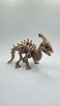 Parasaurolophus Skeleton Articulated Fidget 3D Printed Fossil Flexi Standing Figurine